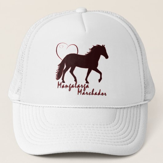 Mangalarga Marchador Hearts Truckerkappe (Vorderseite)
