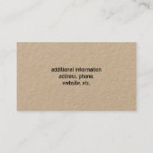 Mangalista Pig Silhouette Einfache Farm Land Visitenkarte (Rückseite)