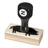 Mangalitsa Pig Silhouette Gummistempel (Stempel)
