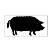 Mangalitsa Pig Silhouette Gummistempel (Prägung)