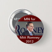 Mangan für politischen Knopf Mitt Romneys 2012 Button (Vorne & Hinten)