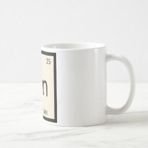Mangan - Majonäse-Würze-Chemie-Periodensystem Kaffeetasse