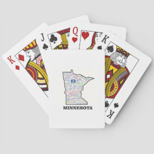MANGAN-WORT-STAAT SPIELKARTEN