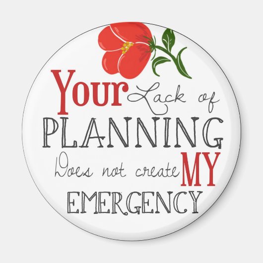 Mangel an Planungszeitschrift Magnet (Vorne)