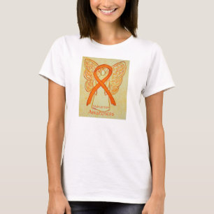 Mangelernährung Orange Awareness Ribbon Angel Shir T-Shirt