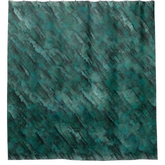 Mangelhafte Zyanmauerei Duschvorhang (Vorderseite)