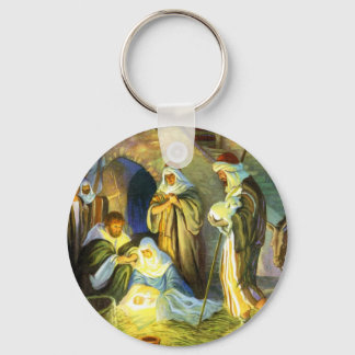Manger Jesus Schlüsselanhänger Weihnachten