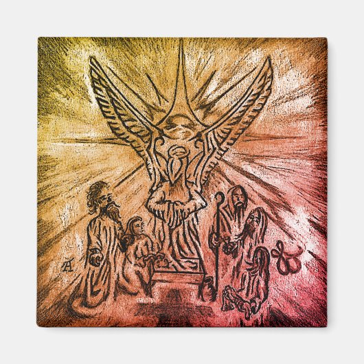 Manger Maze Christlich Art Magnet (Vorne)