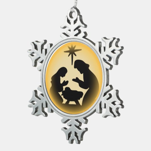 Manger Snowflake Ornament (Rechts)