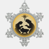 Manger Snowflake Ornament (Vorderseite)