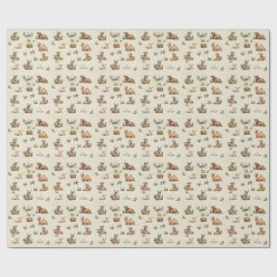 Manger Tiere Christliche Weihnachtsgeschenkpapier Geschenkpapier