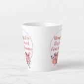 Mangez Bien Riez Souvent Aimez Beaucoup Französisc Milchtasse (Vorderseite)