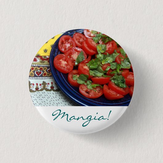 Mangia! Button (Vorderseite)