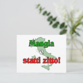 Mangia e Statti Zitto Postkarte (Stehend Vorderseite)