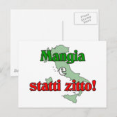 Mangia e Statti Zitto Postkarte (Vorne/Hinten)