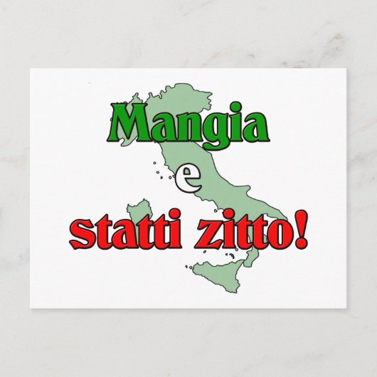 Mangia e Statti Zitto Postkarte (Vorderseite)