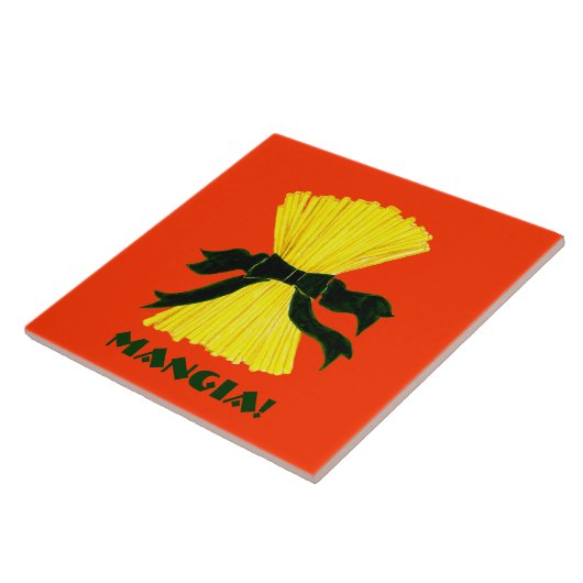 Mangia Italiana Keramik-Fliese Trivet Fliese (Seite)