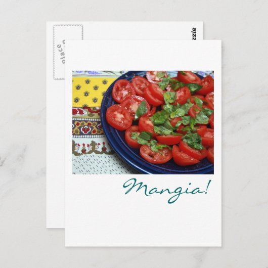 Mangia! Postkarte (Vorne/Hinten)