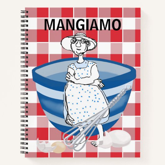 Mangiamo Italienisch Nonna Recipes Notizblock (Vorderseite)