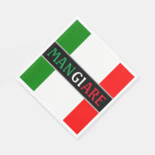 Mangiare Eat Italian Dinner Serviette (Ecke)