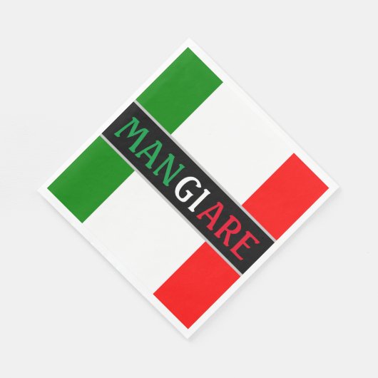 Mangiare Eat Italian Dinner Serviette (Ecke)