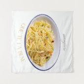 Mangiare Pasta Wandteppich (Vorderseite (Horizontal))