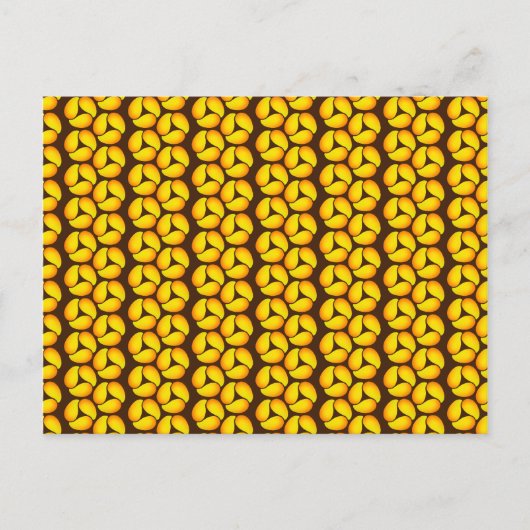 Mango Abstraktes Muster Art Postkarte (Vorderseite)