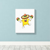 Mango als Musiker mit Maraca Leinwanddruck (Insitu (Holzboden))