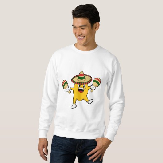 Mango als Musiker mit Maraca Sweatshirt (Vorne ganz)