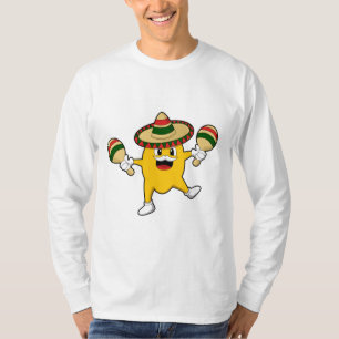 Mango als Musiker mit Maraca T-Shirt