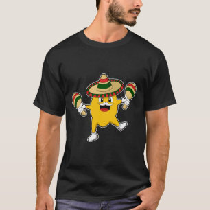 Mango als Musiker mit Maraca T-Shirt