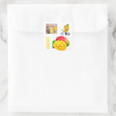 Mango-Aufkleber Quadratischer Aufkleber (Tasche)