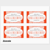 Mango & Chili Chutney Orange-Aufkleber Rechteckiger Aufkleber (Blatt)