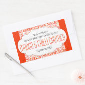 Mango & Chili Chutney Orange-Aufkleber Rechteckiger Aufkleber (Umschlag)