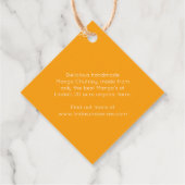 Mango Chutney-Konfitüre Geschenkanhänger (Rückseite)