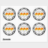 Mango Chutney Label personalisieren Runder Aufkleber (Blatt)