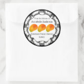 Mango Chutney Label personalisieren Runder Aufkleber (Tasche)