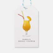 Mango Cocktail Party Gift Tags Geschenkanhänger (Rückseite)
