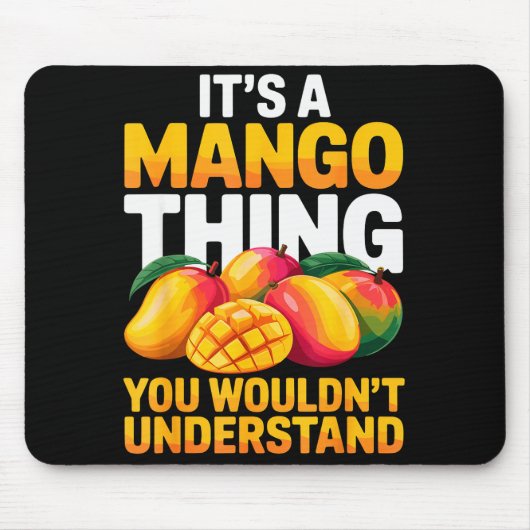 Mango Costume For Men Women Kids Fruit Mango Lover Mousepad (Vorne)