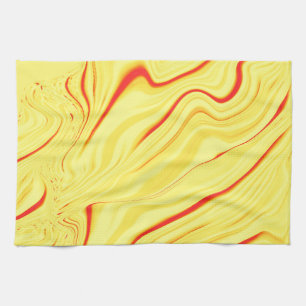 Mango-Creme, mit gekrümmtem Rot oder korallenförmi Geschirrtuch