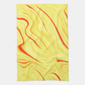 Mango-Creme, mit gekrümmtem Rot oder korallenförmi Geschirrtuch (Vertikal)