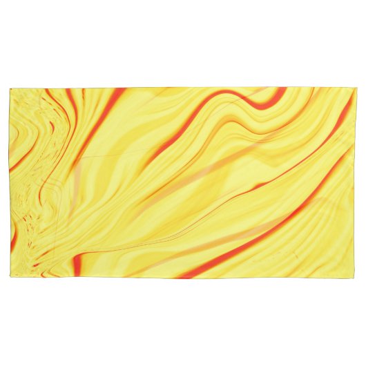 Mango-Creme, mit gekrümmtem Rot oder korallenförmi Kissenbezug (Vorderseite-Links)