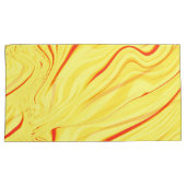 Mango-Creme, mit gekrümmtem Rot oder korallenförmi Kissenbezug (Vorderseite-Rechts)