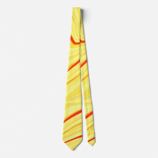 Mango-Creme, mit gekrümmtem Rot oder korallenförmi Krawatte (Vorderseite)