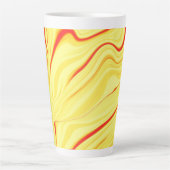 Mango-Creme, mit gekrümmtem Rot oder korallenförmi Milchtasse (Vorderseite)