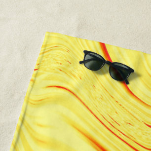 Mango-Creme, mit gekrümmtem Rot oder korallenförmi Strandtuch