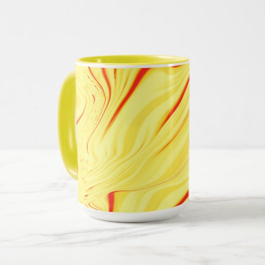 Mango-Creme, mit gekrümmtem Rot oder korallenförmi Tasse (Vorderseite Links)