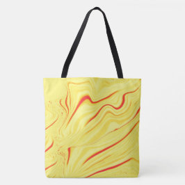 Mango-Creme mit rotem oder korallengewölbtem Schla Tasche