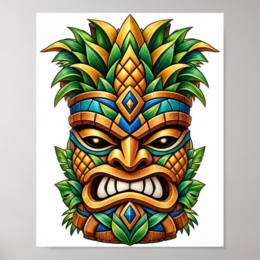Mango Crown Tiki Poster (Vorne)