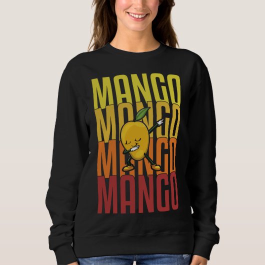 Mango Dabbing Obst Funny Women Mangoes Liebe Sweatshirt (Vorderseite)